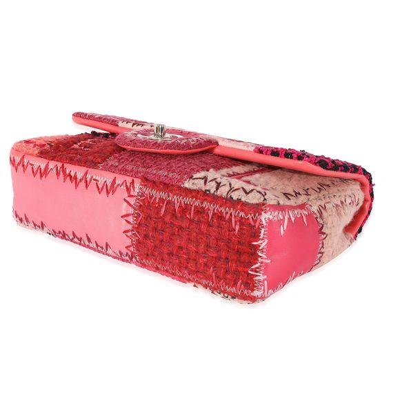 Chanel Red Medium Patchwork Classic Flap Bag - Picture 6 of 9